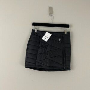 Smartwool Smartloft Black Quilted Zip Front Skirt Size XS